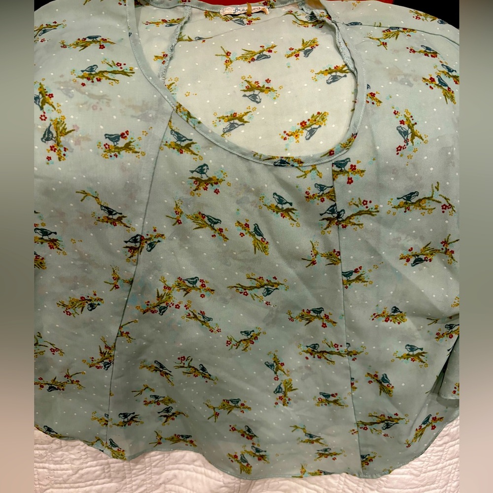 Light blue chiffon top